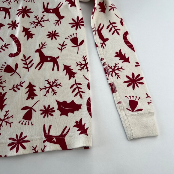 Hanna Andersson Red Dear Deer Nordic PJ Top size 5 - Picture 4 of 5